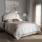 Baxton Studio Lexi Modern Light Beige Upholstered Full Size Bed 136-7436 - alternate 5